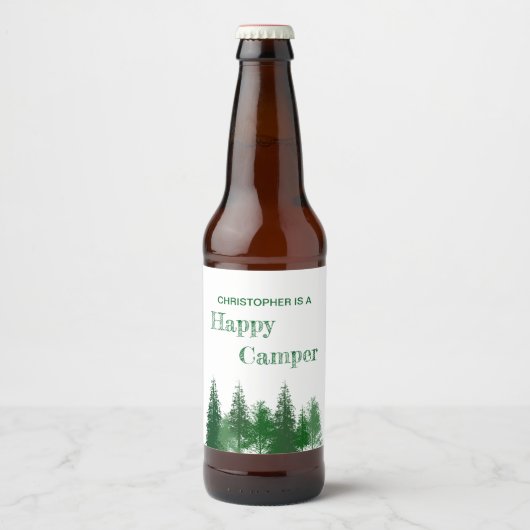 Verjaardag van de bomen bier etiket (Voorkant)