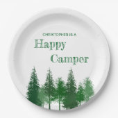 Verjaardag van de bomen papieren bordje (Voorkant)