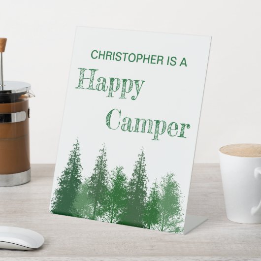 Verjaardag van de bomen reclamebord met voetstuk (Insitu)