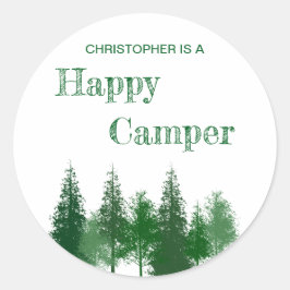 Verjaardag van de bomen ronde sticker