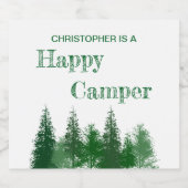 Verjaardag van de bomen sparkling wijnetiket (Enkel label)