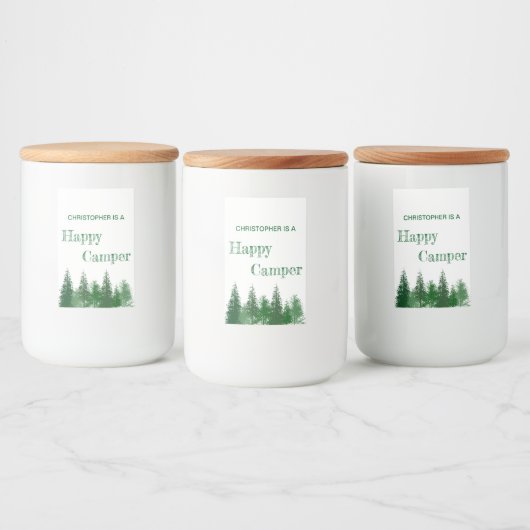 Verjaardag van de bomen voedselcontainer etiket (Flessen)