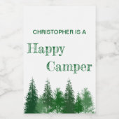 Verjaardag van de bomen voedselcontainer etiket (Enkel label)