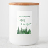 Verjaardag van de bomen voedselcontainer etiket (Voorkant)