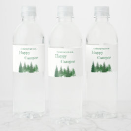 Verjaardag van de bomen waterfles etiket