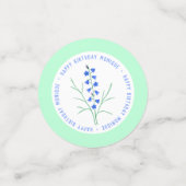 Verjaardag van de Boshyacint Confetti (Kleine voorkant)