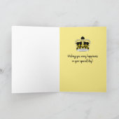 Verjaardag van de brugpartner_Schoppenkoningin Kaart (Binnen)