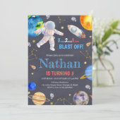 Verjaardag van de buitenste ruimte Galaxy Kaart (Staand voorkant)