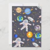 Verjaardag van de buitenste ruimte Galaxy Kaart (Achterkant)