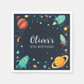 Verjaardag van de buitenste ruimteplaneten servet (Voorkant)