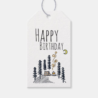 Verjaardag van de camper cadeaulabel