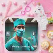 Verjaardag van de chirurg papieren bordje (Feest)