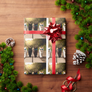 VERJAARDAG VAN DE COOLE KAT CADEAUPAPIER
