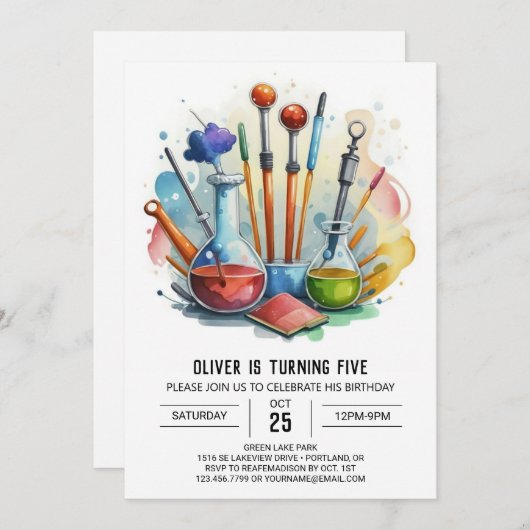 Verjaardag van de Digital Fusion Discovery Scienti Kaart (Voorkant / Achterkant)