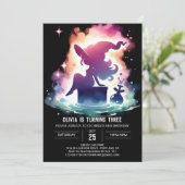 Verjaardag van de Digital Sweet Wizard Kaart (Staand voorkant)