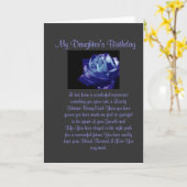 verjaardag van de dochter kaart (Gele Bloem)