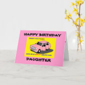 VERJAARDAG VAN DE DOCHTER KAART (Gele Bloem)