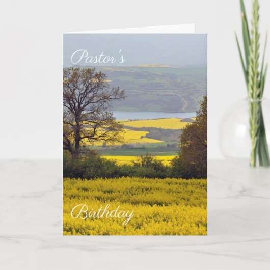 Verjaardag van de dominee kaart (Voorkant)