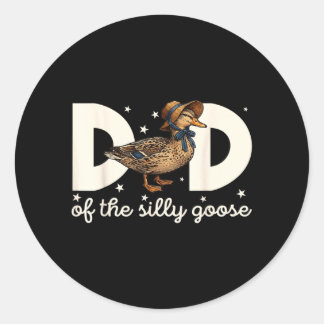 Verjaardag van de domme gans Papa van de domme gan Ronde Sticker