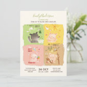 Verjaardag van de drie biggetjes en de grote boze  kaart (Staand voorkant)