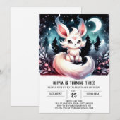 Verjaardag van de dromerige wolf kaart (Voorkant / Achterkant)