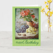 Verjaardag van de Druiven van de Geraniums van Kaart (Gele Bloem)