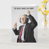 Verjaardag van de drummer nooit te oud kaart (Gele Bloem)