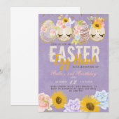 Verjaardag van de easter egg hunt kaart (Voorkant / Achterkant)