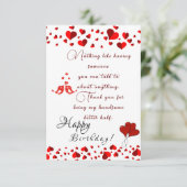 verjaardag van de echtgenoot kaart (Staand voorkant)