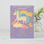 Verjaardag van de eenhoorn voor meisjes - Magical Kaart (Staand voorkant)