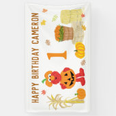 Verjaardag van de Elmo Herfst in Sesamstraat Spandoek (Verticaal)