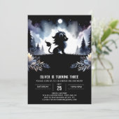 Verjaardag van de Enchanted Fantasy Lion Kaart (Staand voorkant)