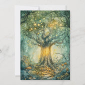 Verjaardag van de Enchanted Forest Fairy Kaart (Achterkant)