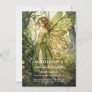 Verjaardag van de Enchanted Forest Fairy Kaart