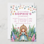 Verjaardag van de Enchanted Forest Fairy Princess Kaart (Voorkant)