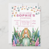 Verjaardag van de Enchanted Forest Fairy Princess Kaart (Voorkant)