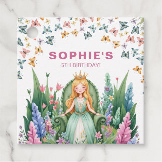 Verjaardag van de Enchanted Forest Princess Bedankjes Labels