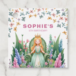 Verjaardag van de Enchanted Forest Princess Bedankjes Labels