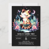 Verjaardag van de Enchanted Forest Tiger Kaart (Voorkant)