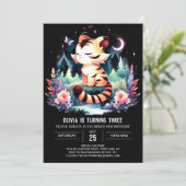 Verjaardag van de Enchanted Forest Tiger Kaart (Staand voorkant)