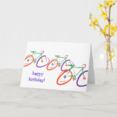 verjaardag van de fiets kaart (Gele Bloem)