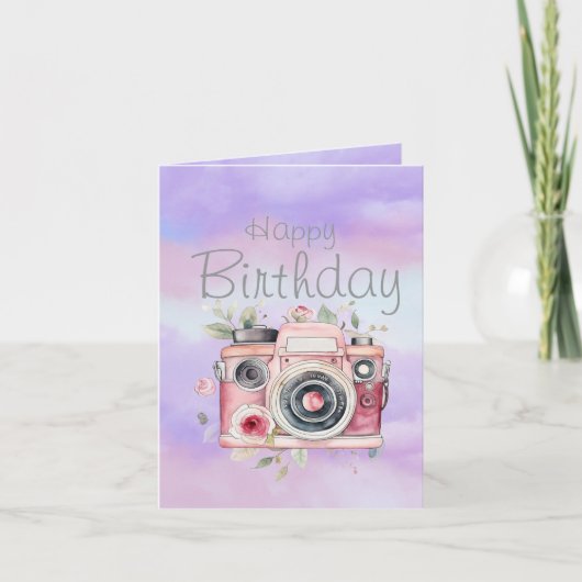 Verjaardag van de fotograaf kaart (Voorkant)