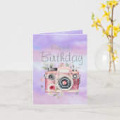 Verjaardag van de fotograaf kaart (Gele Bloem)