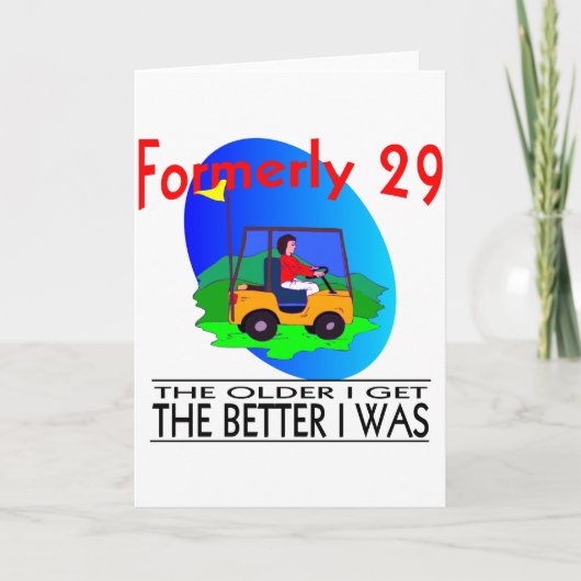 Verjaardag van de golfer kaart (Voorkant)