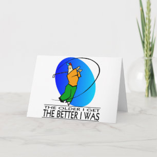 Verjaardag van de golfer kaart