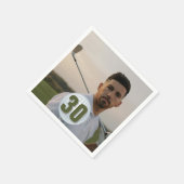 Verjaardag van de golfer servet (Hoek)