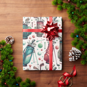 Verjaardag van de golfparty cadeaupapier