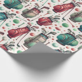 Verjaardag van de golfparty cadeaupapier (Hoek)