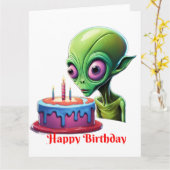 Verjaardag van de hemelse bezoeker kaart (Gele Bloem)