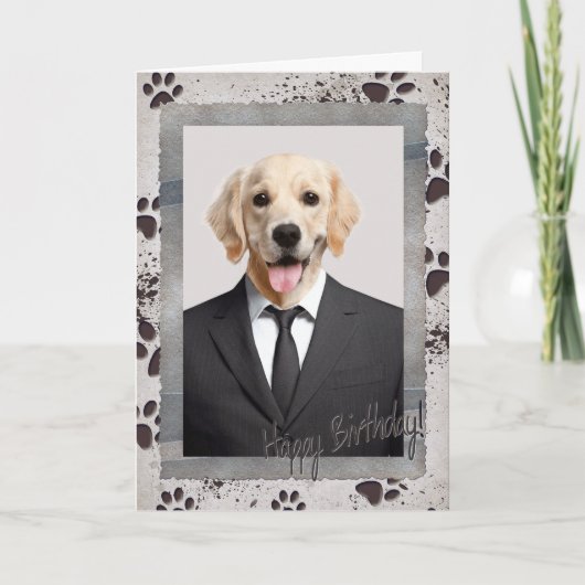 Verjaardag van de hond  kaart (Voorkant)